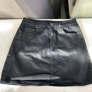 Blank NYC Mettalic/leather skirt